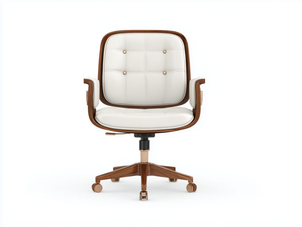 Bürostuhl mit verstellbarer Höhe für Homeoffice aus Kunstleder 60 x 60 x 80