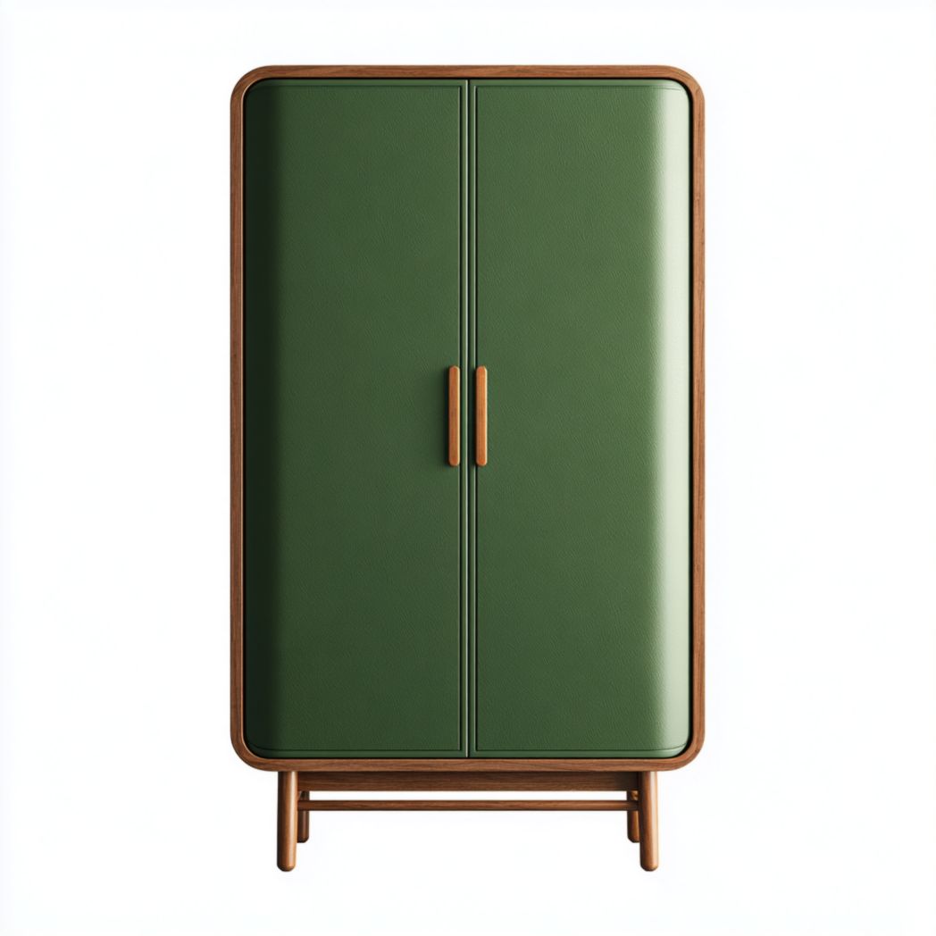 Küchenschrank aus Holz mit zwei Türen zur Aufbewahrung-80 x 40 x 160