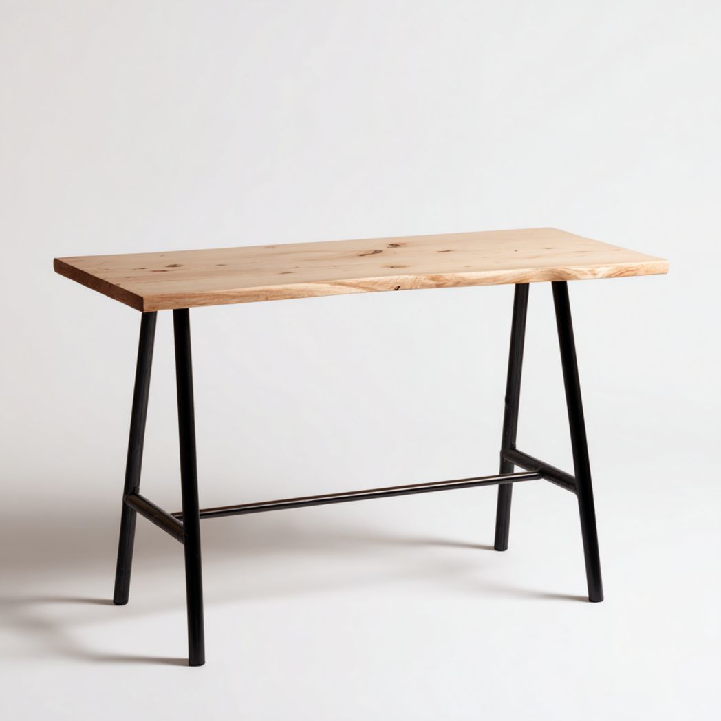 Holztisch für Essbereich oder Arbeitszimmer aus natürlichem Holz-120 x 60 x 75