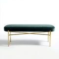Bänke aus Samt mit metallischem Gestell für den Flur-120 x 50 x 40