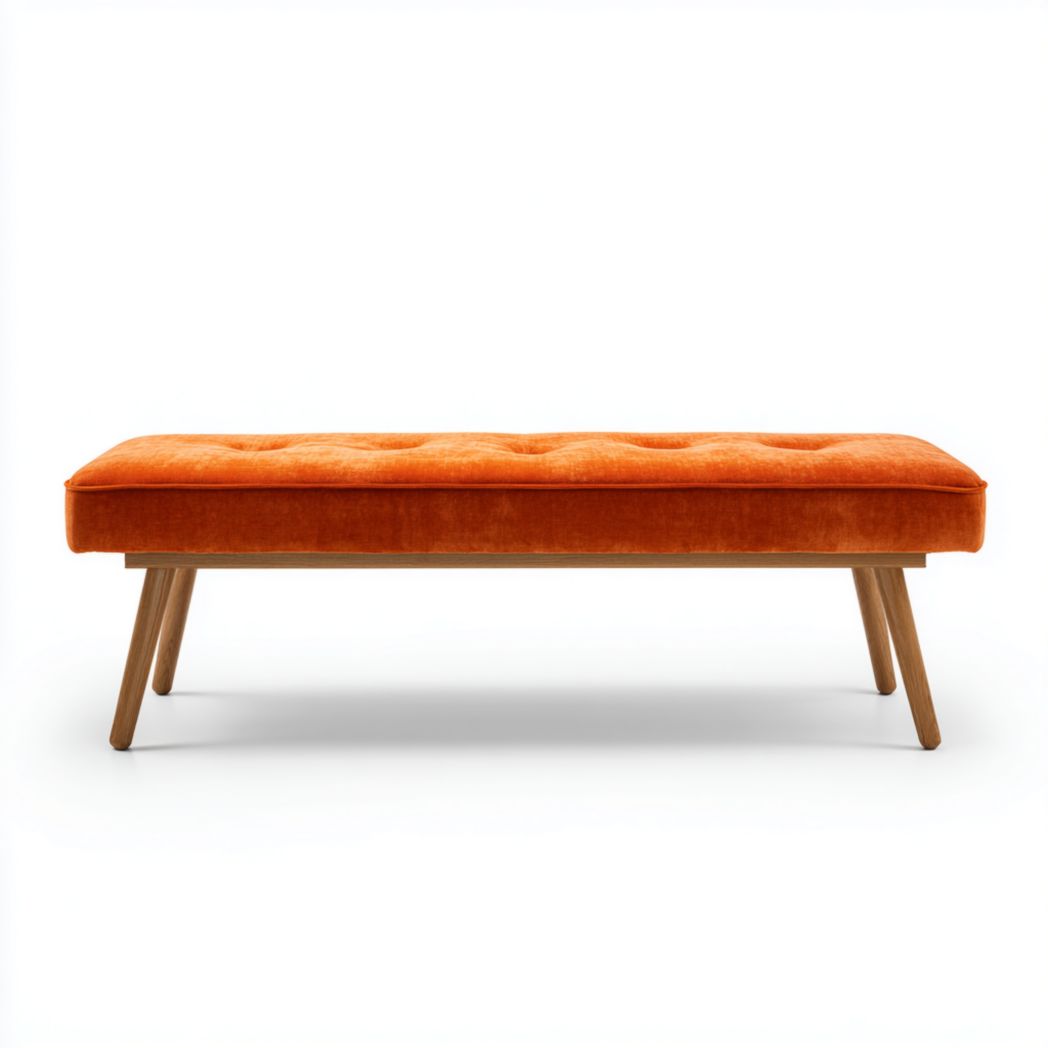 Sitzbank aus Stoff für den Wohnbereich - 120 x 40 x 45